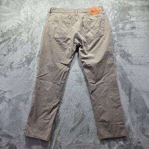 Levi's 511 Jeans Men's Size 34x32 Tan Beige Khaki Pants Slim Fit Preppy Casual
